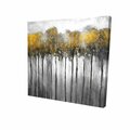 Fondo 32 x 32 in. Abstract Yellow Forest-Print on Canvas FO2787984